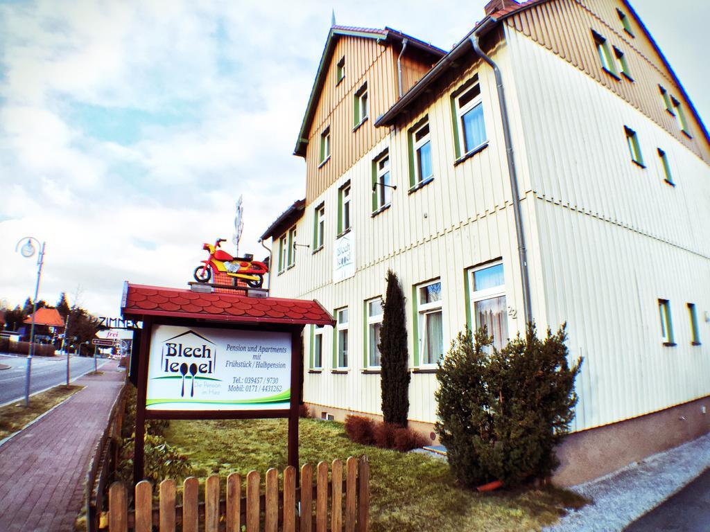 Blechleppel - Die Pension Im Harz Benneckenstein Exteriör bild